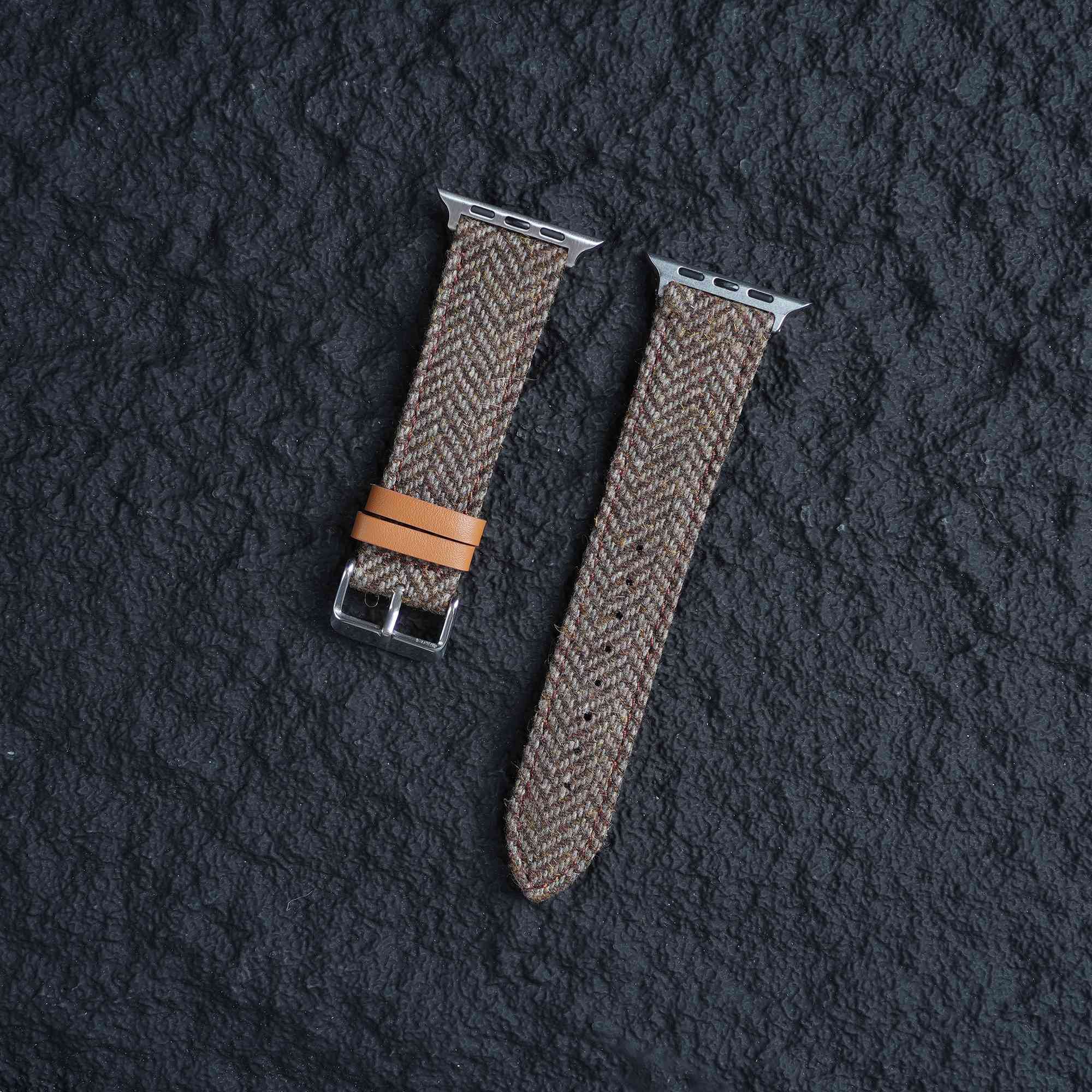 Apple HARRIS TWEED® Khaki Herringbone Watch Band