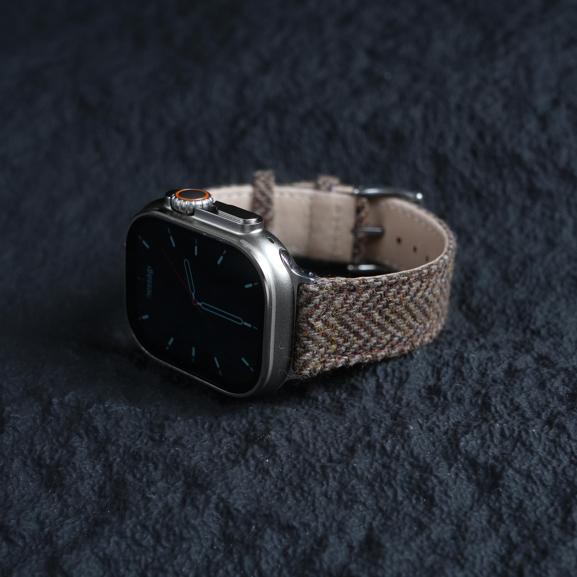 Apple HARRIS TWEED® Khaki Herringbone Watch Band