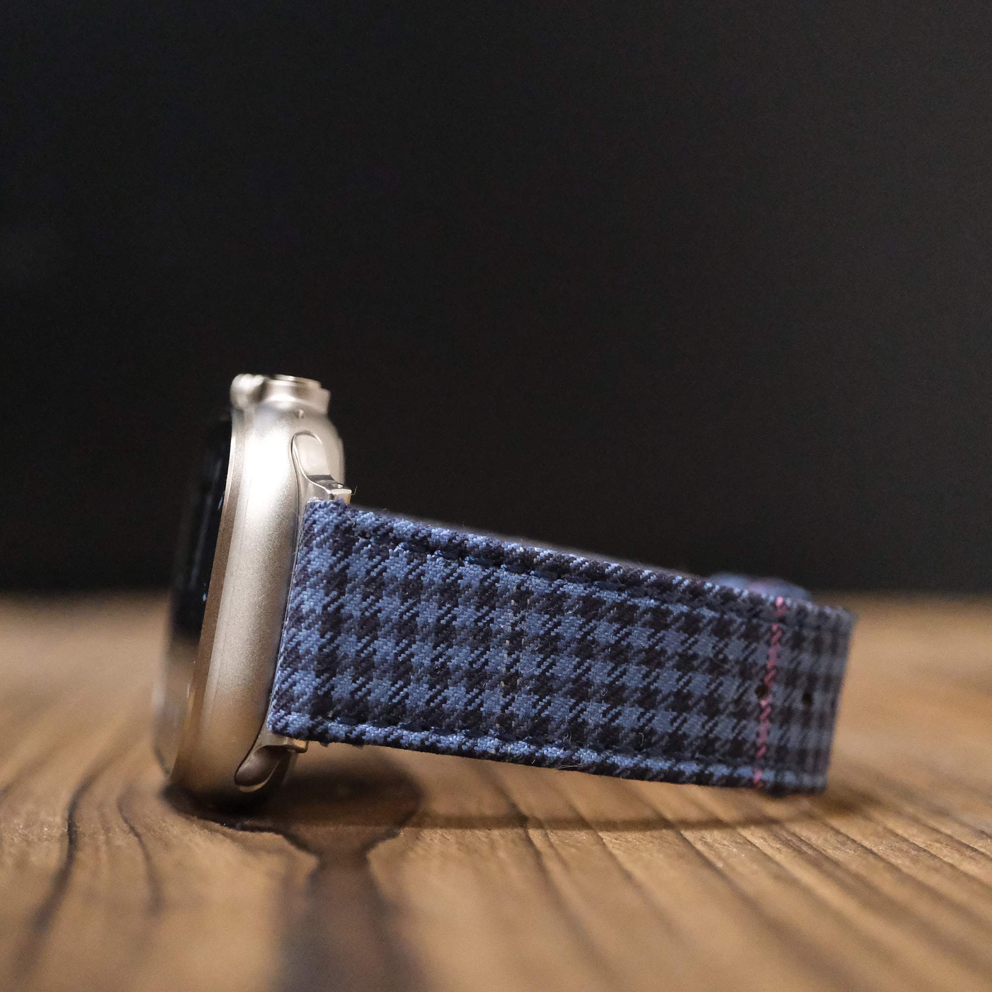 Apple Navy English Suits Windowpane Watch Band