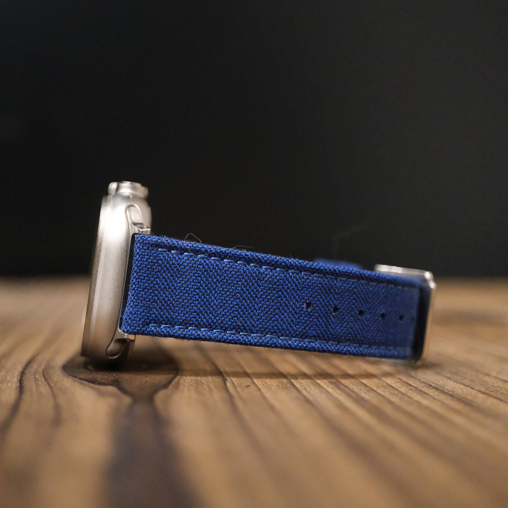 Apple Navy Blenheim Herringbone Watch Band