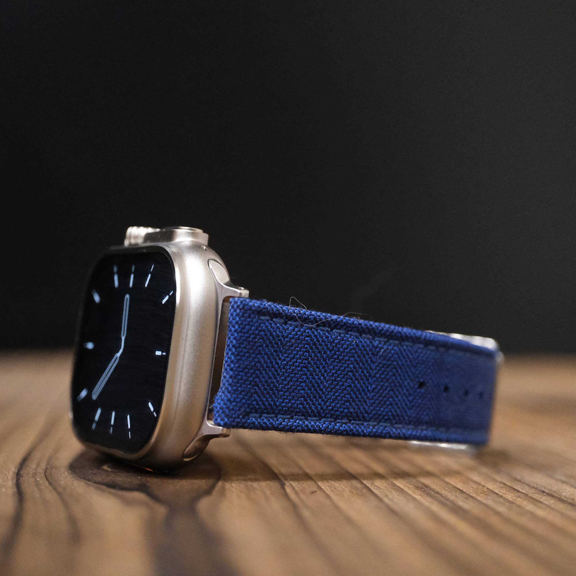 Apple Navy Blenheim Herringbone Watch Band