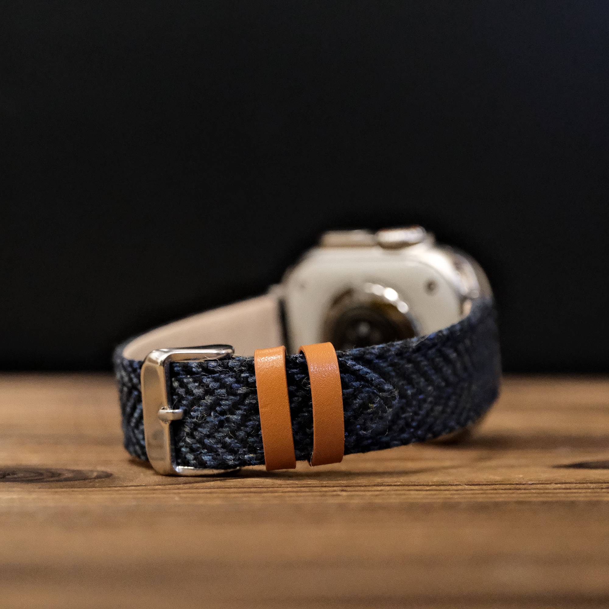 Apple HARRIS TWEED® Dark Blue Herringbone Watch Band