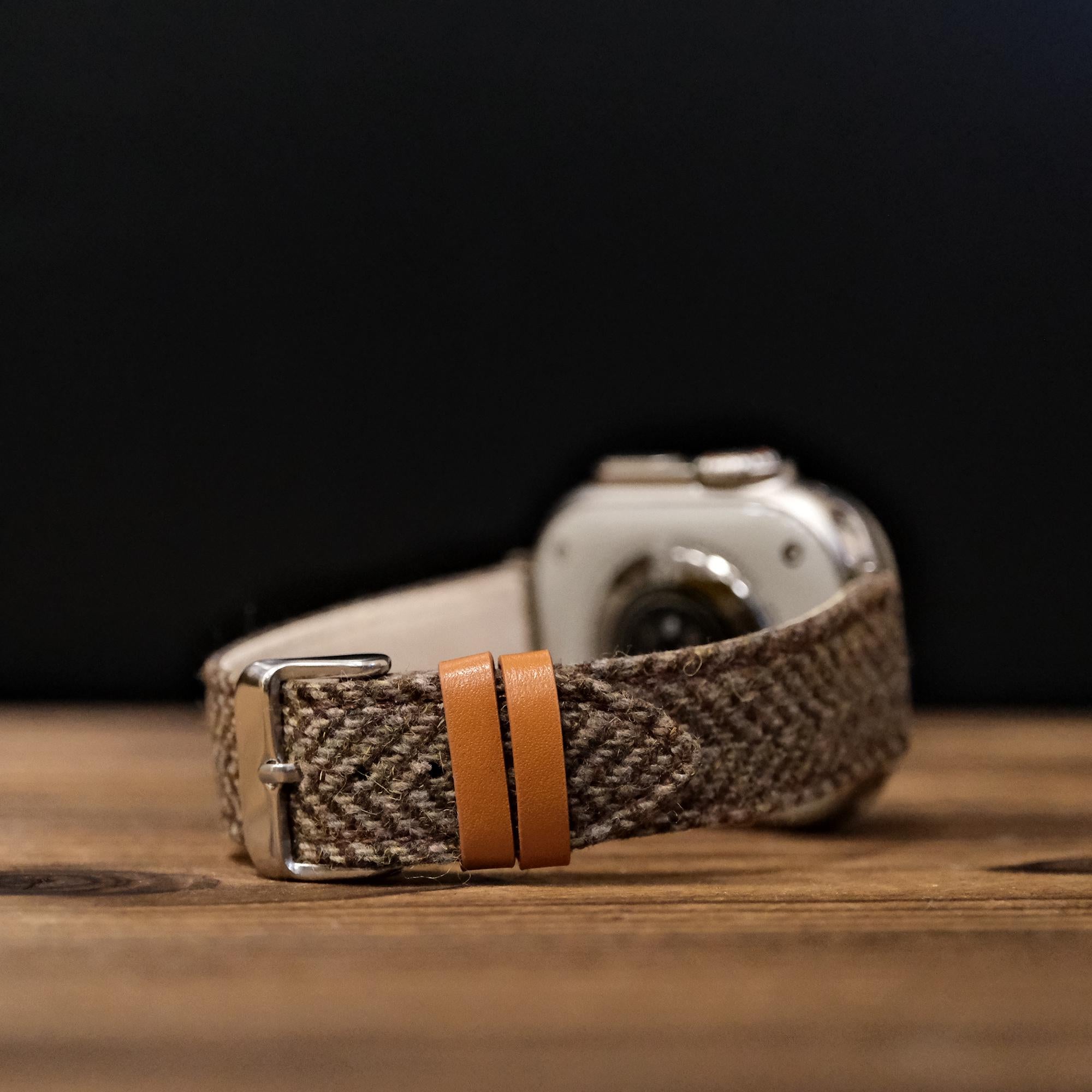 Apple HARRIS TWEED® Khaki Herringbone Watch Band