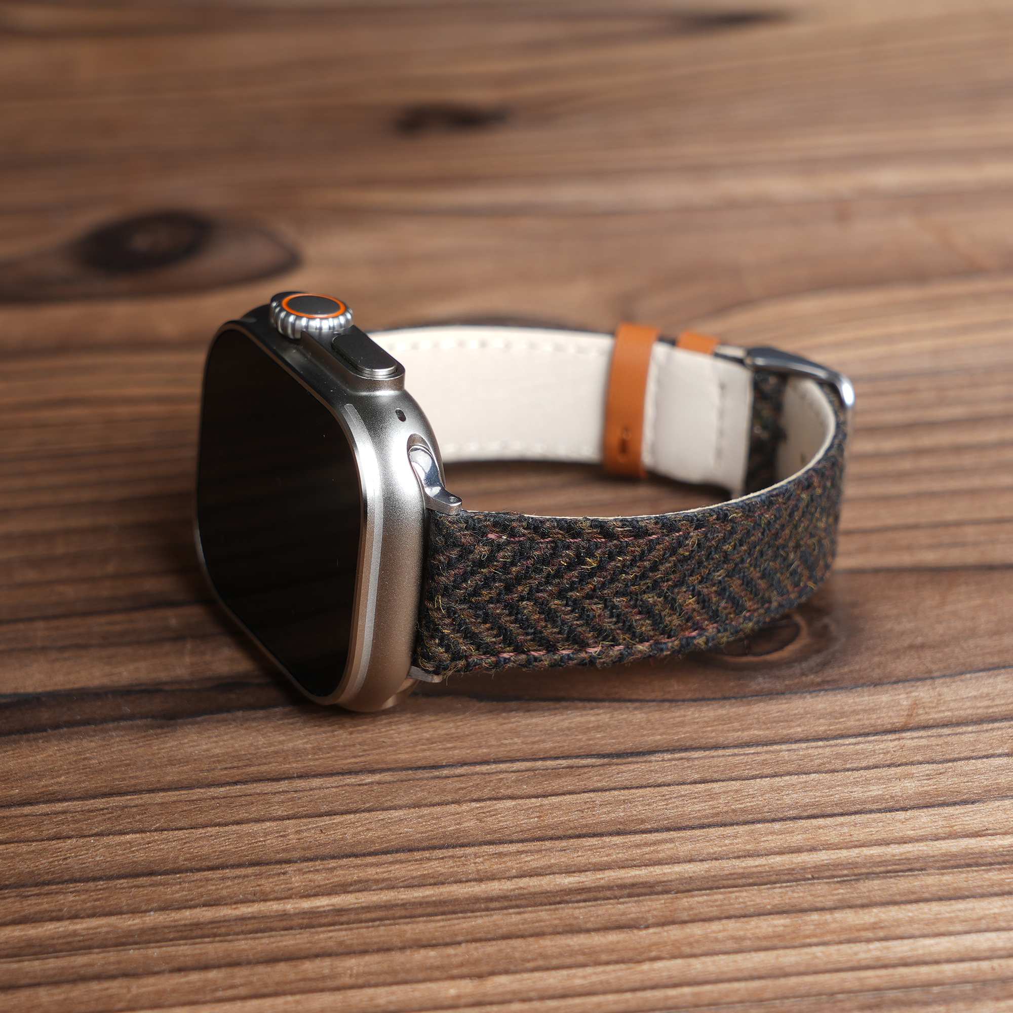 Apple HARRIS TWEED® Dark Brown Herringbone Watch Band