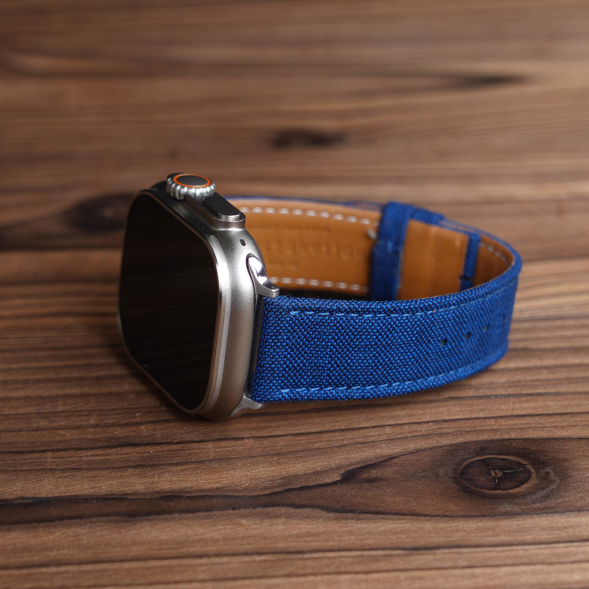 Apple Navy Blenheim Herringbone Watch Band