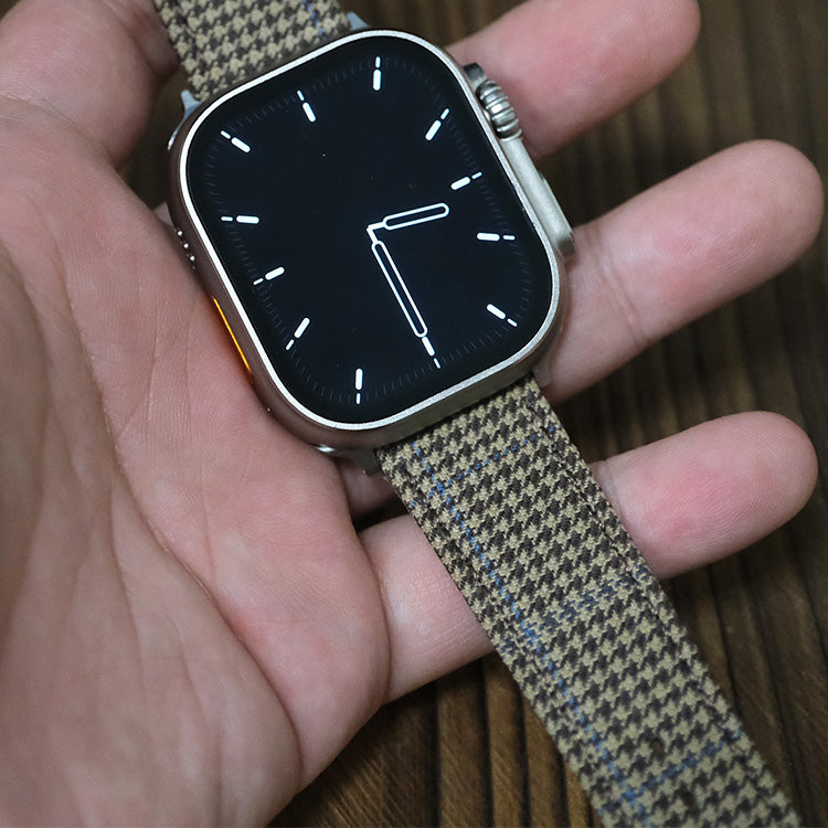 Apple Khaki Herringbone Watch Band