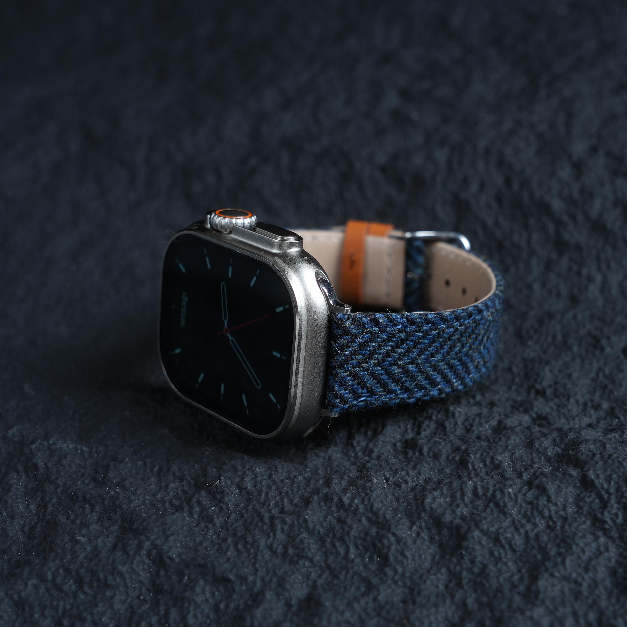 Apple HARRIS TWEED® Dark Blue Herringbone Watch Band