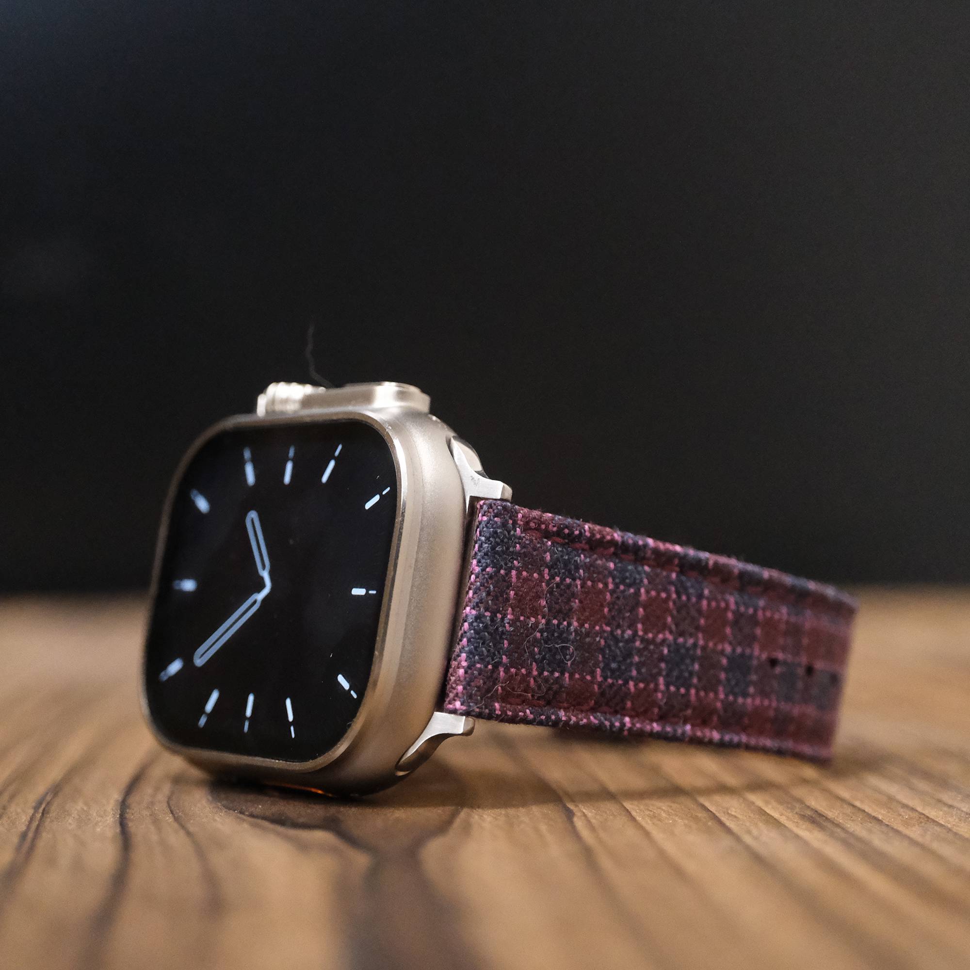 Apple Maroon & Navy Micro Block Check Watch Band