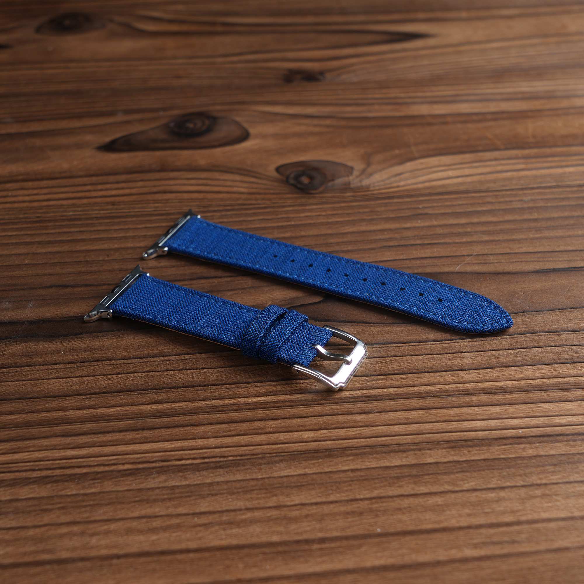 Apple Navy Blenheim Herringbone Watch Band