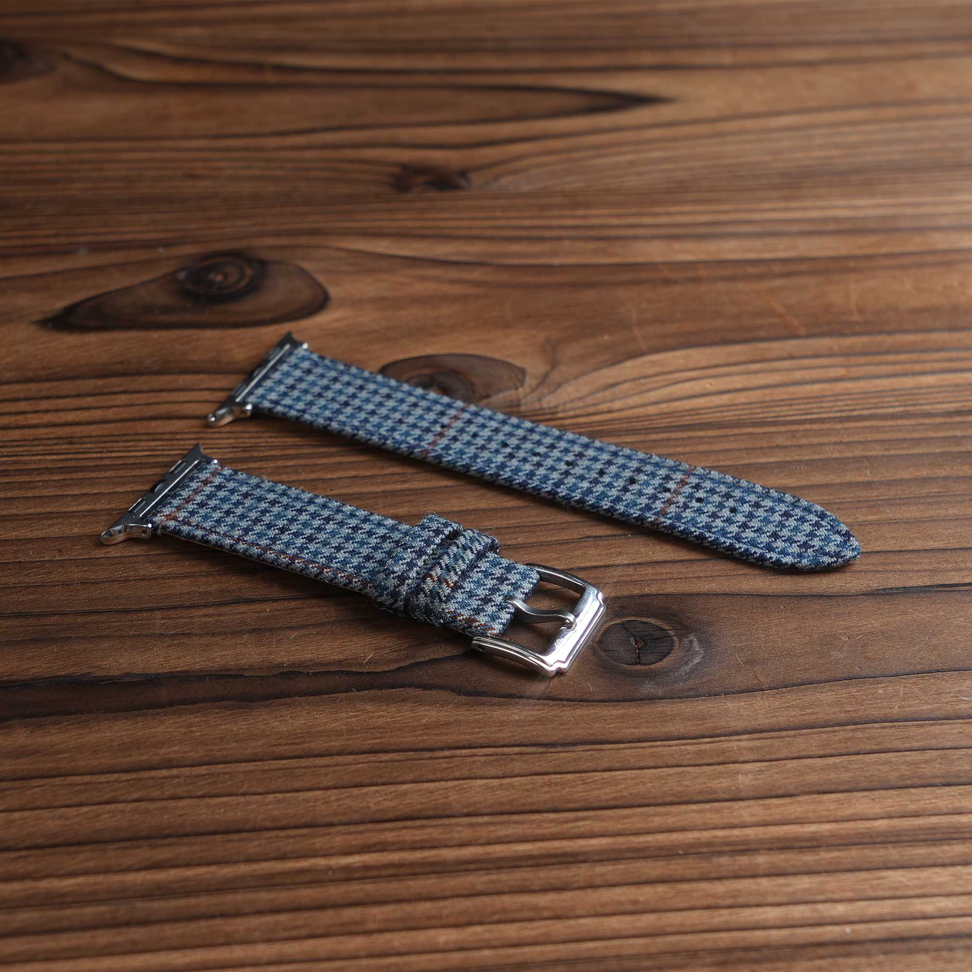 Apple Blue Windsor Houndstooth Watch Band