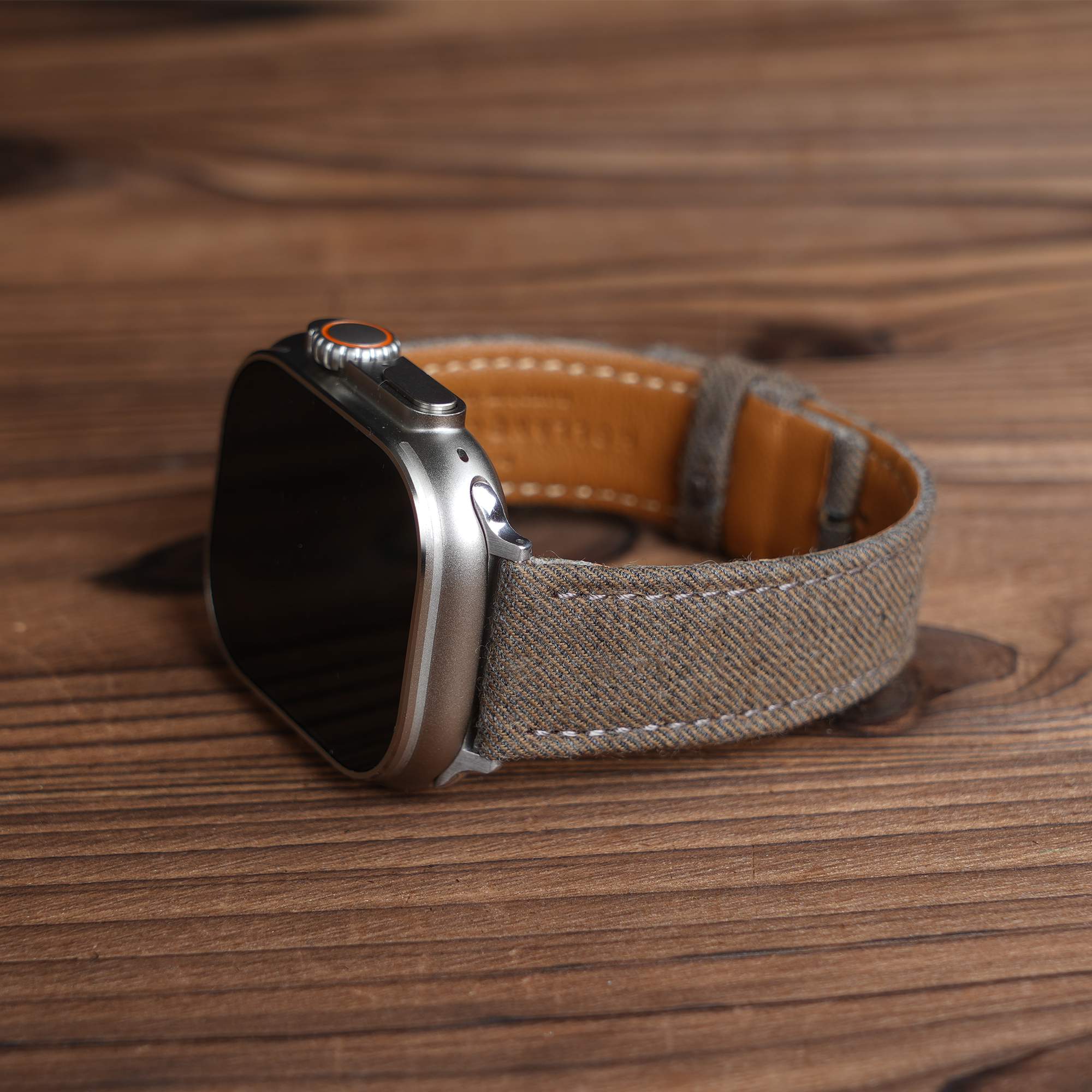 Apple Brown Luxury English Flannel Watch Band