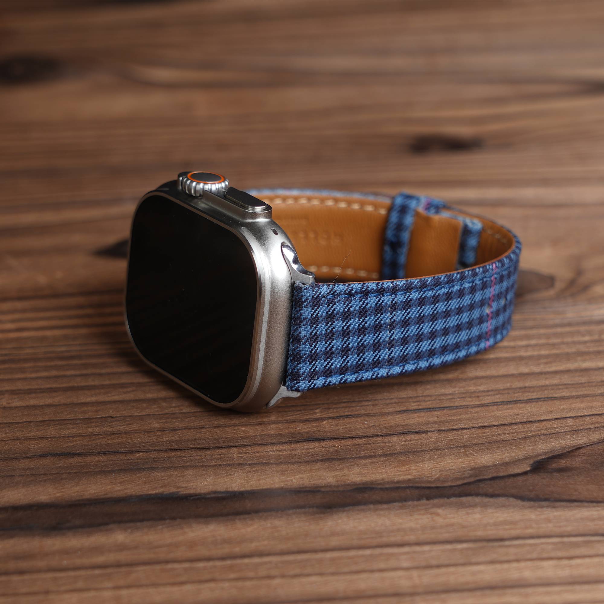 Apple Navy English Suits Windowpane Watch Band