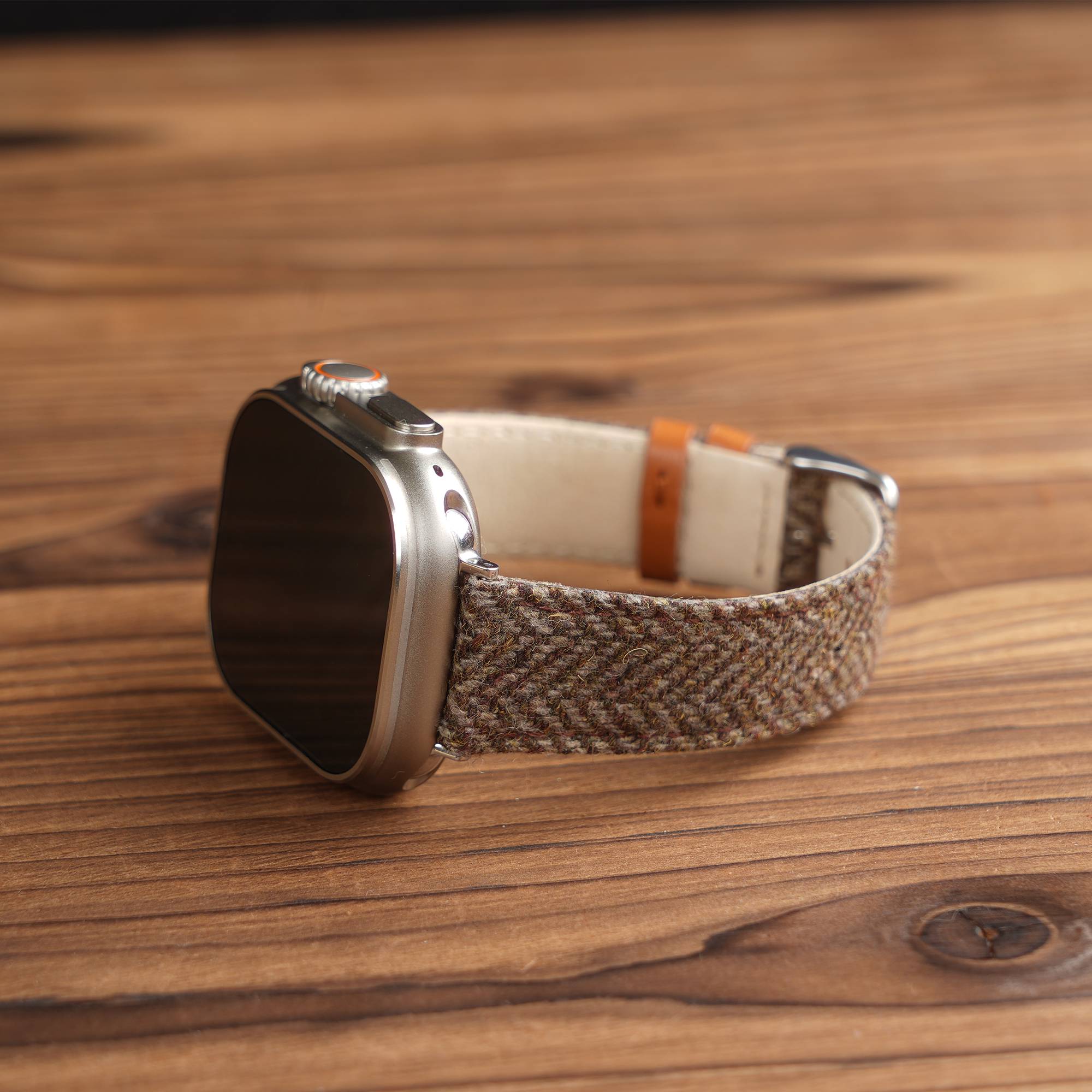 Apple HARRIS TWEED® Khaki Herringbone Watch Band