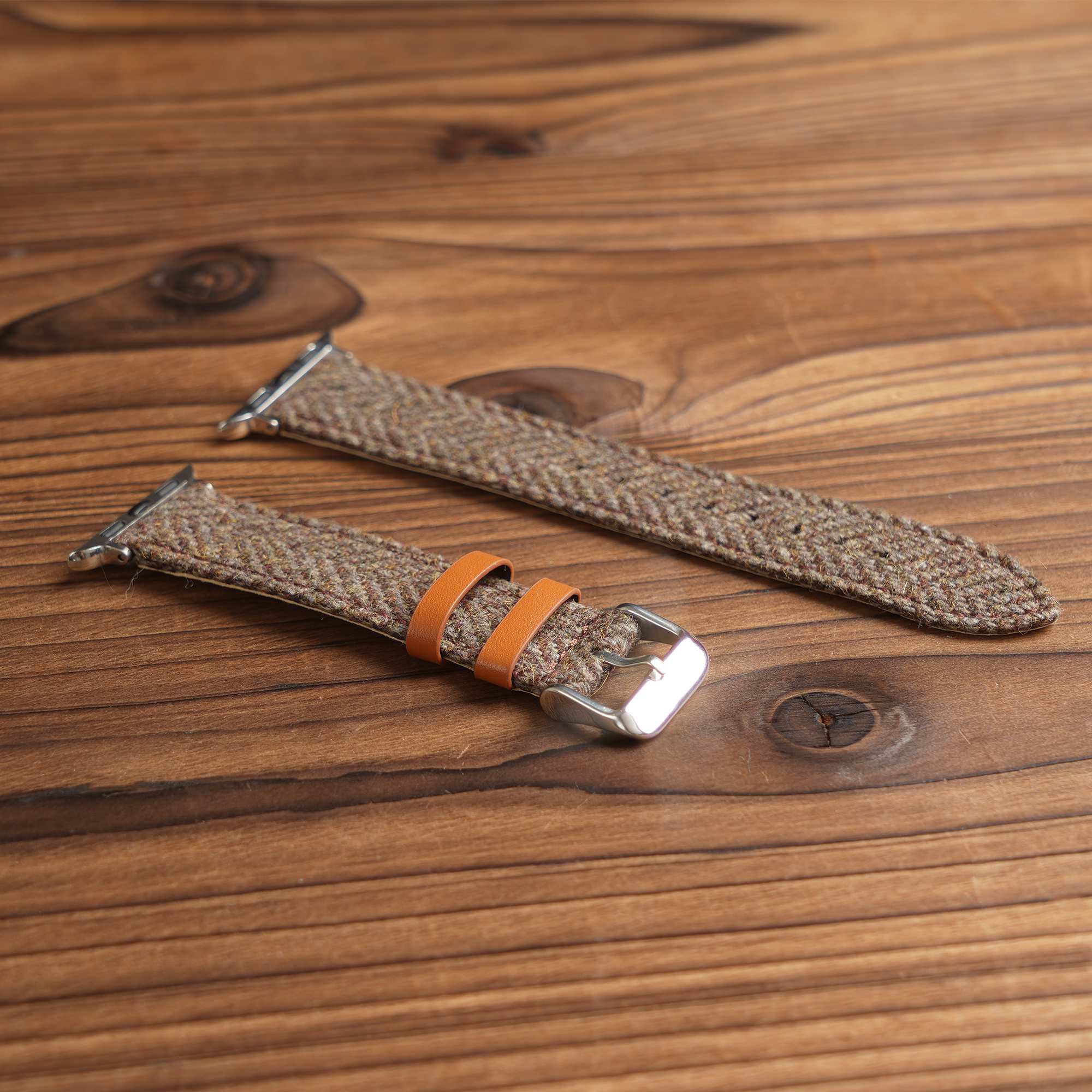 Apple HARRIS TWEED® Khaki Herringbone Watch Band