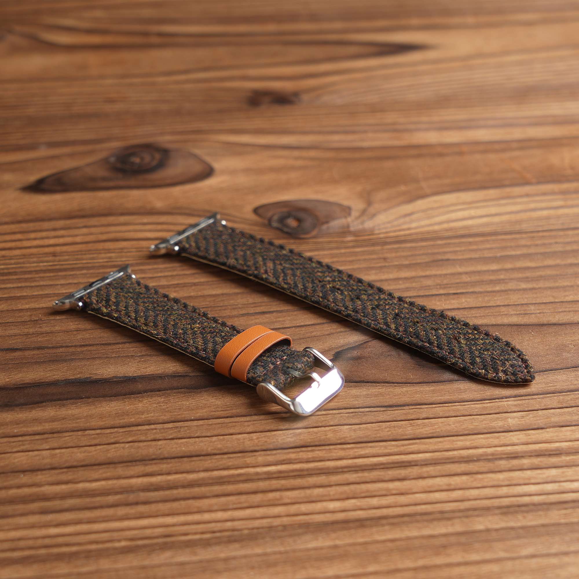 Apple HARRIS TWEED® Dark Brown Herringbone Watch Band